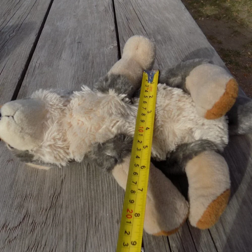 WOLF Plush, Realistic Wolf, PLUSH STUFFED ANIMAL *
